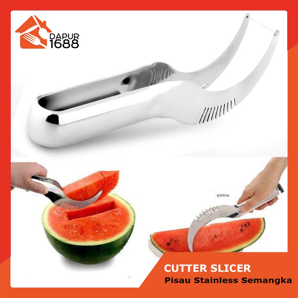 WATERMELON CUTTER SLICER PISAU PREMIUM PEMOTONG SEMANGKA STAINLESS STEEL