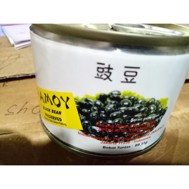 

Kacang Hitam dalam Kaleng / Tausi / the Amoy Black Bean Preserved 170gr neto