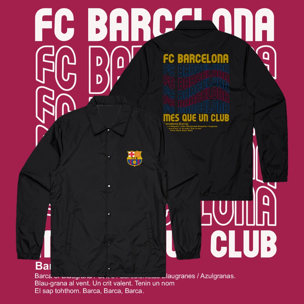 JAKET BARCA BARCELONA JAKET COACH JAKET BOLA