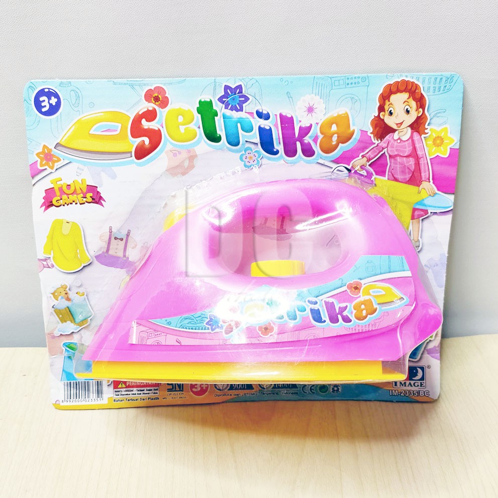 Setrika 2335 Happy Family Mini Iron Mainan Peralatan Rumah Tangga Mini