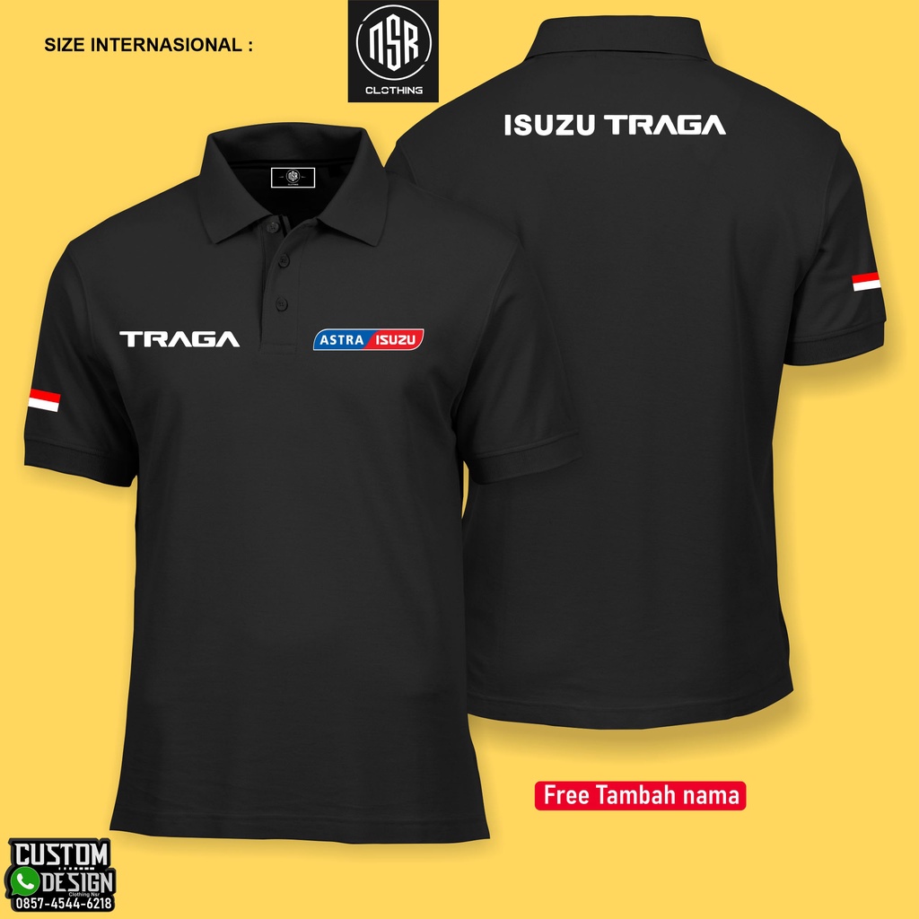 polo shirt isuzu traga / kaos traga /kaos truck traga