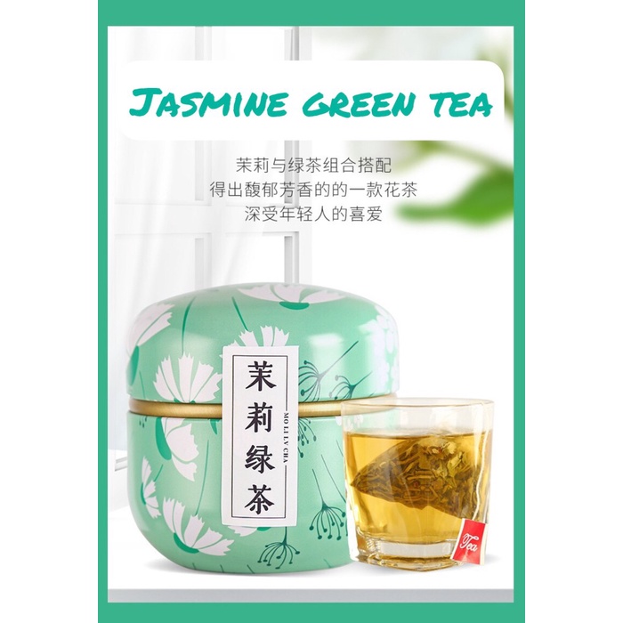 

(BISA COD) BLEND TEA- JASMINE GREENTEA / TEH HIJAU MELATI [10 PACK] 茉莉绿茶