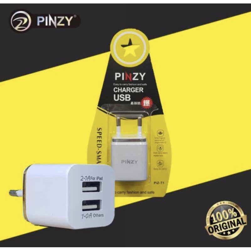 PINZY Charger 2port T1 series - Batok charger T1