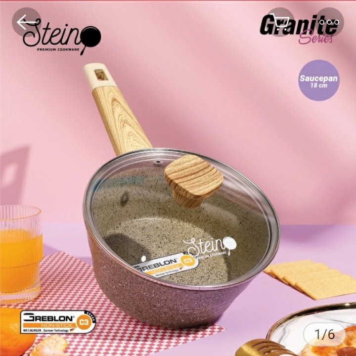 STEIN Stein Cookware Saucepan 18 cm Panci Granite Series