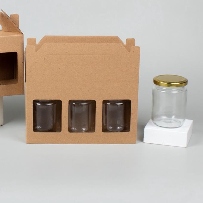 

➯ Kardus Die Cut Tas Jinjing Isi 3 Toples Jar 250 ml Isi 10 Pcs DT-15 Amaris Packaging ♔