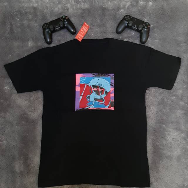 [NEW]  T-Shirt / Kaos Cartoon / Kartun Squidward "Santuy"