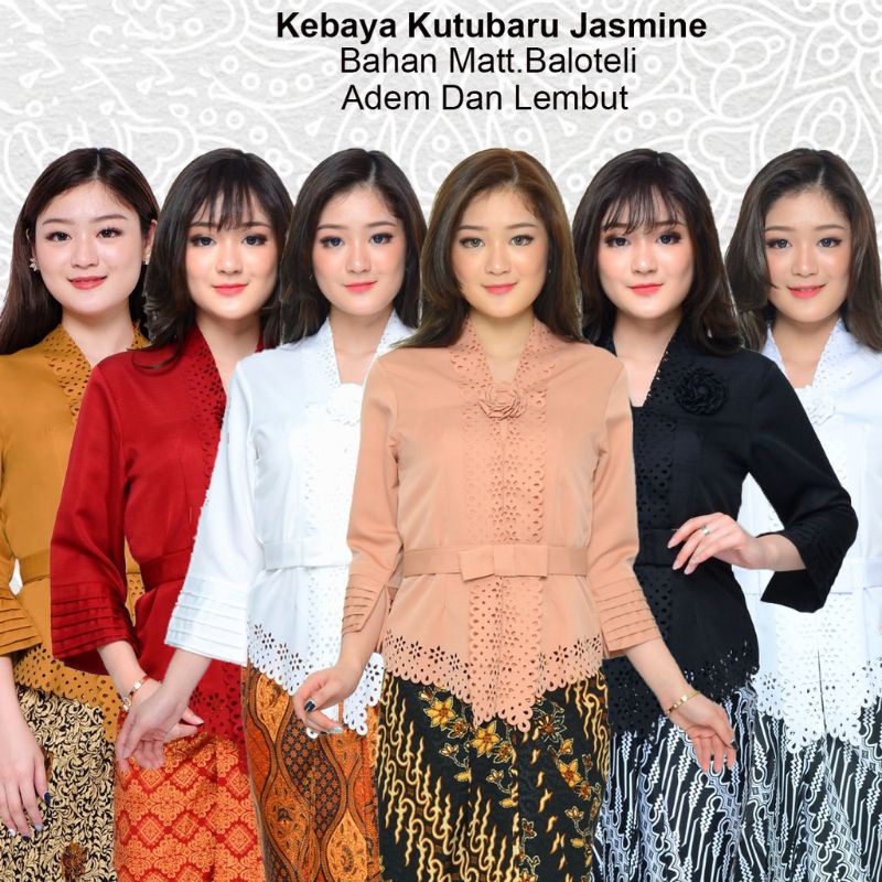 Kebaya Encim Modern Katun Laser Cut katun/baju atasan kebaya-6