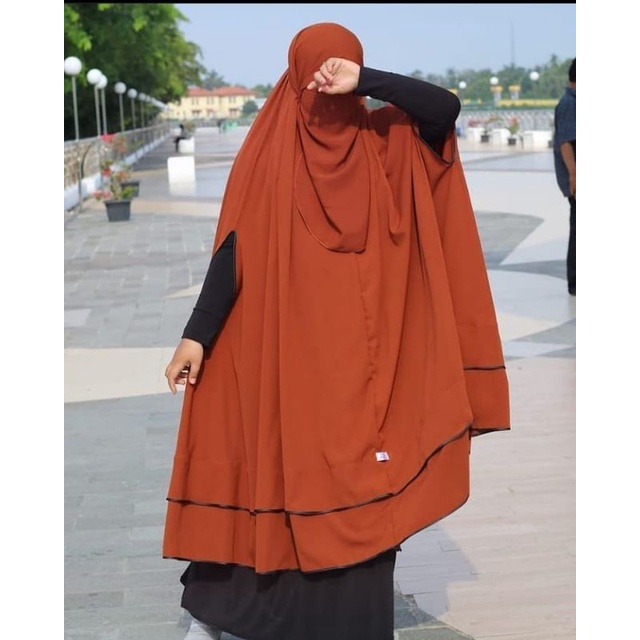 Khimar Yasmin Free Cadar Bahan Wolfis grade A premium khimar super jumbo