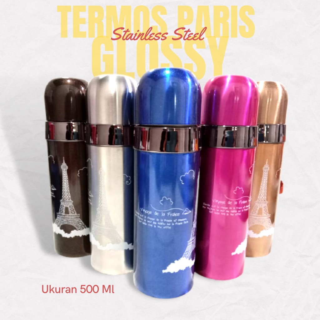 TERMOS [PACKING BUBBLE ORI 100%] PARIS BOTOL MINUM ANAK TERMOS AIR PANAS DINGIN