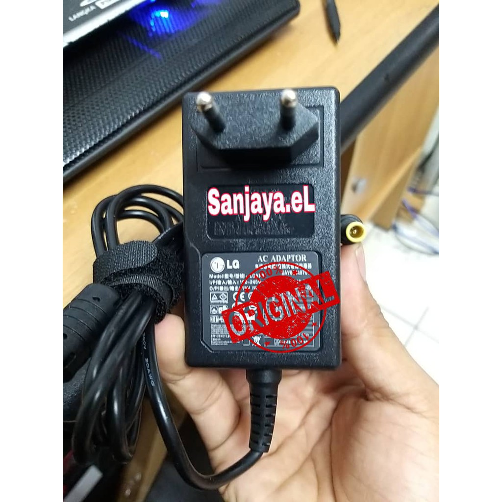 Adaptor Charger TV &amp; Monitor LG Original 19V - 0.84A Jarum