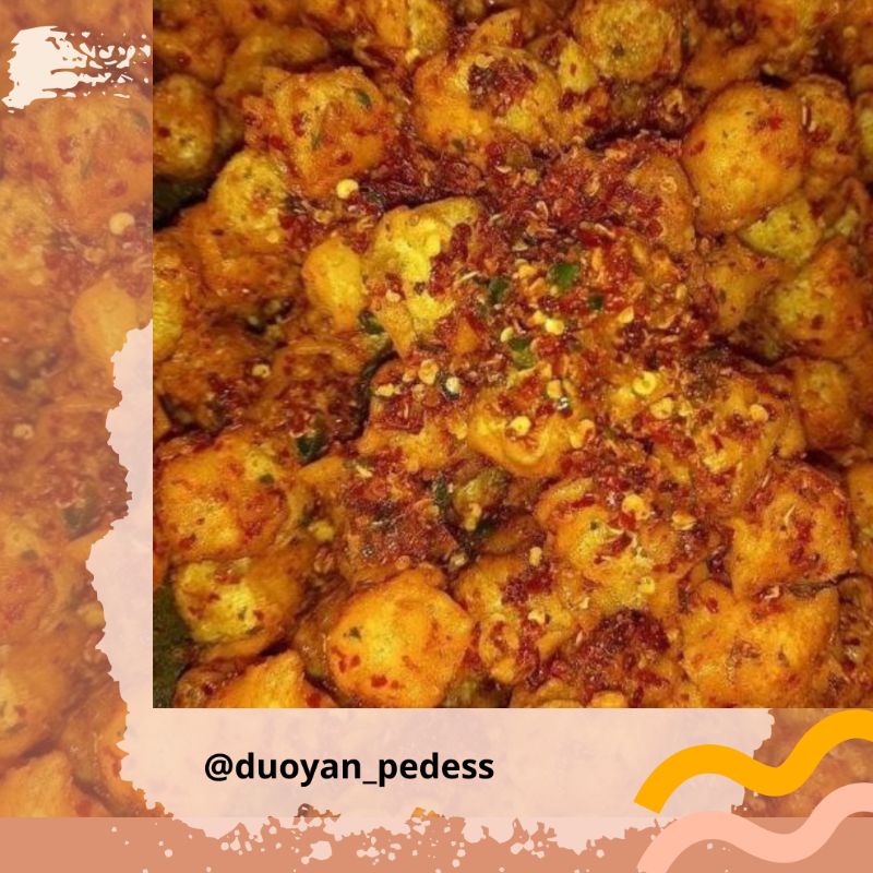 

siomay kering pedess