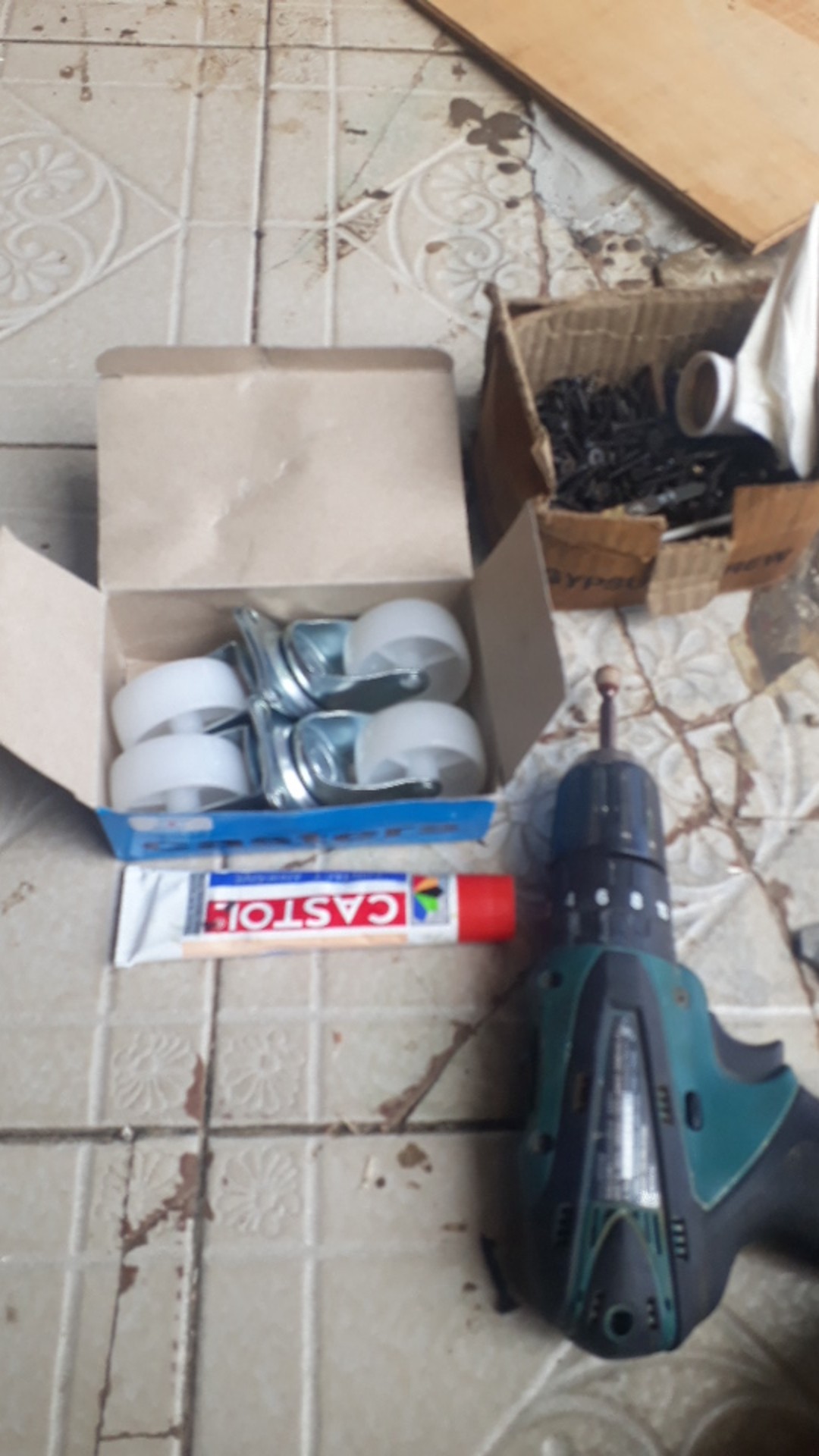 Roda Gepeng 2 Inch Nilon Lemari Troli Etalase Kursi Sofa Meja Putih Nylon Casters