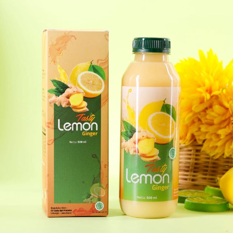 Lemon Tasty - Lemon + Jahe - Lemon Ginger Jus Lemon Murni 500 ml