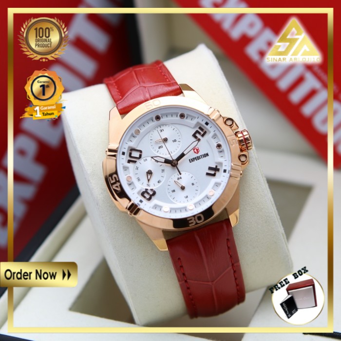 JAM TANGAN EXPEDITION WANITA CEWEK ORIGINAL ORI BRANDED ANALOG EXP E4399