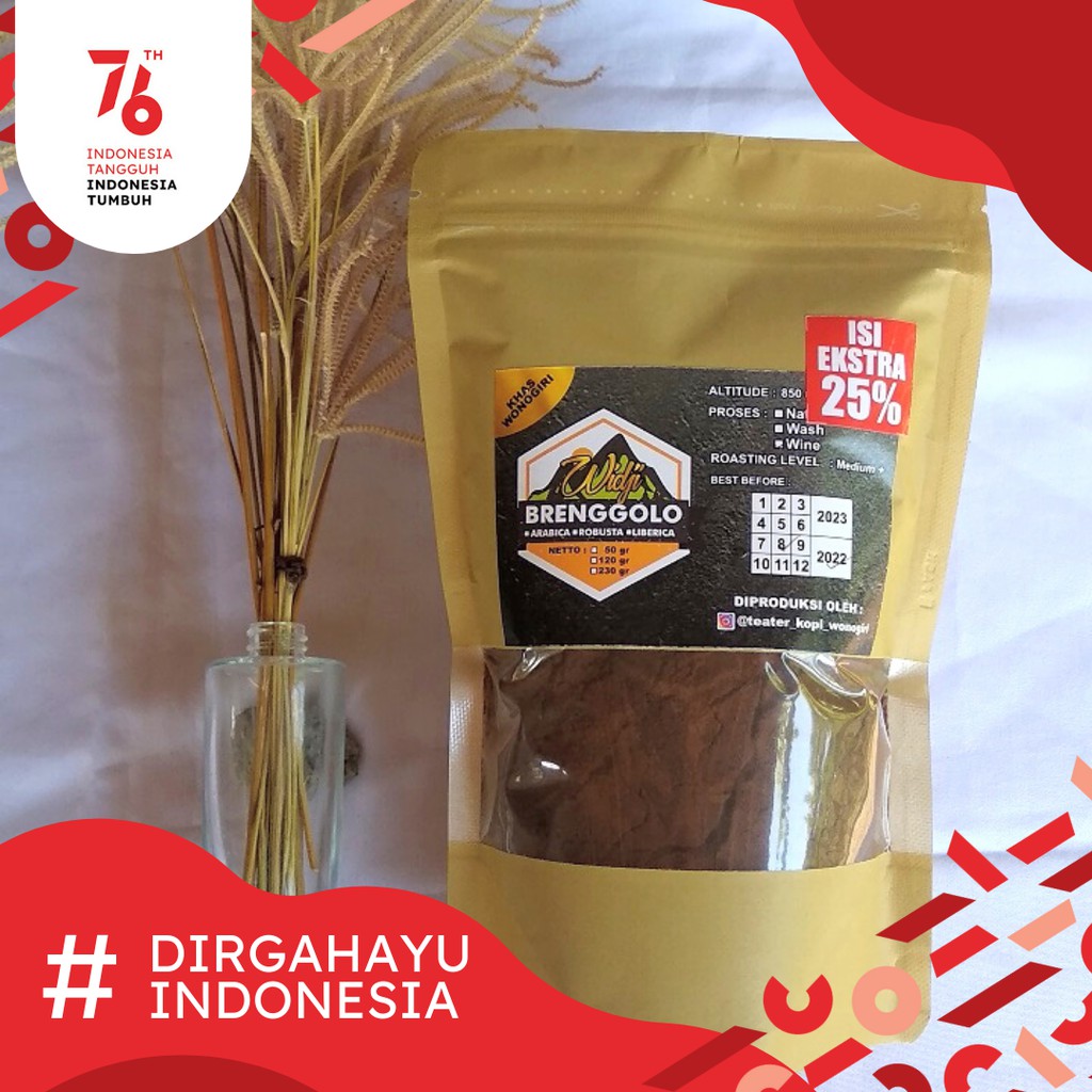 

Kopi Wonogiri Robusta 120 gr + 30 gr - Kopi Bubuk - Kopi Wonogiri - Kopi Brenggolo - Kopi Sehat