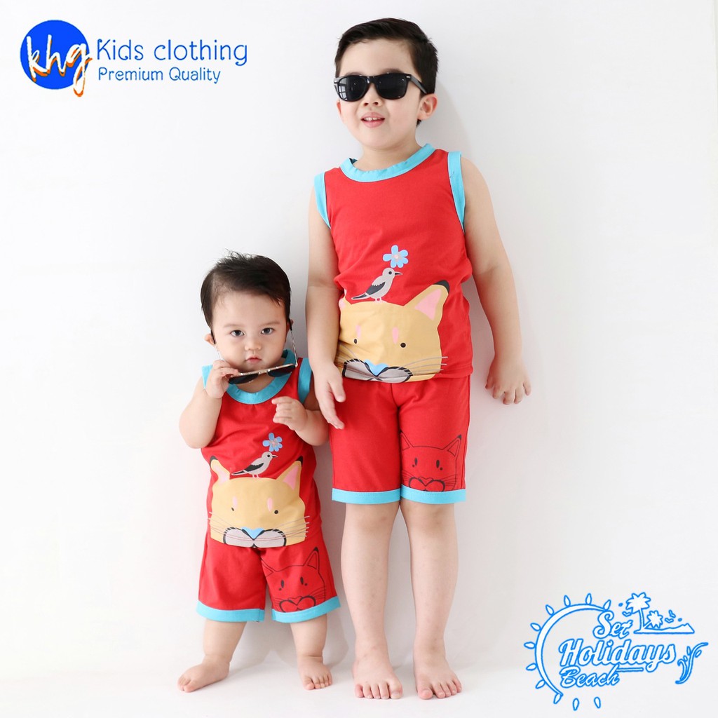 Setelan Anak Bayi Set Holiday Beach KHG Setelan Kutung Baby