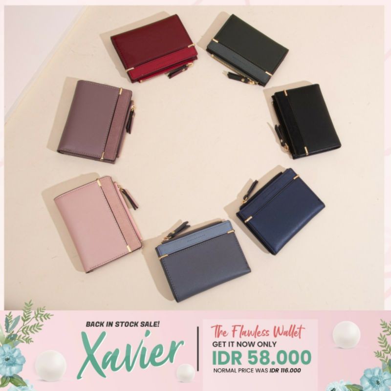 XAVIER WALLET JIMS HONEY Dompet Wanita Perempuan Lipat Mini Kecil Import JH Ori Murah