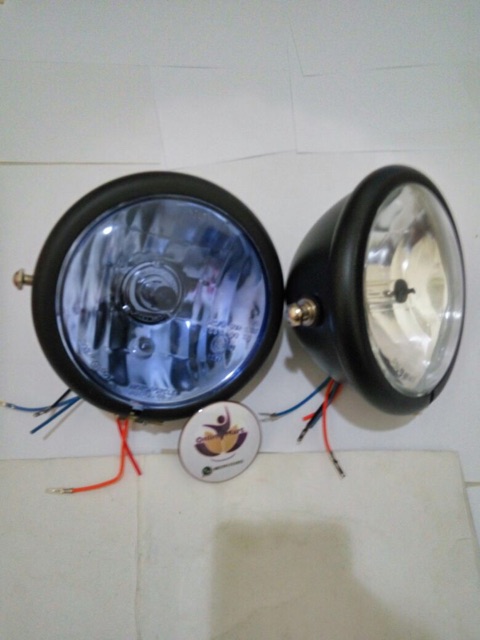 Lampu depan model owen/ lampu cb batok hitam