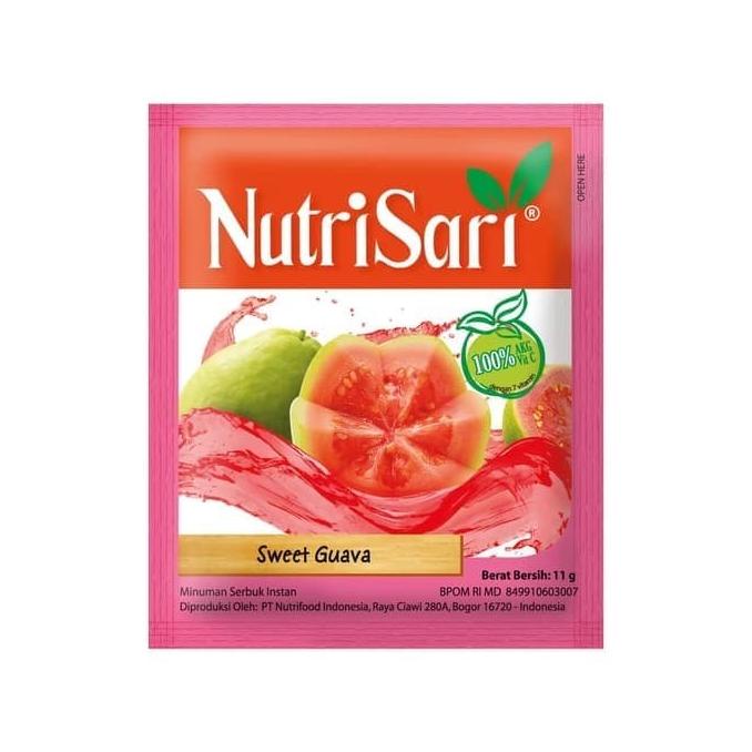 

Promo Awal tahun Nutrisari Rasa Sweet Guava / Jambu (1 renceng isi 10 sachet) Promo Awal tahun