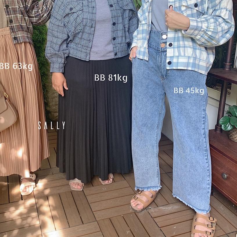 ✽ Busan Jaket Oversized Drill Premium / Semi Parka Wanita ☼