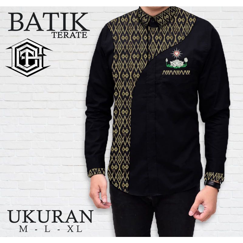 BAJU KOKO BATIK PSHT-KEMEJA PSHT-BAJU KOKO MOTIF BATIK PSHT TERATE