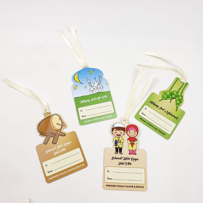 

(Isi 20 pcs) Hang Tag Hanging Tag Gantungan Kartu Ucapan Lebaran