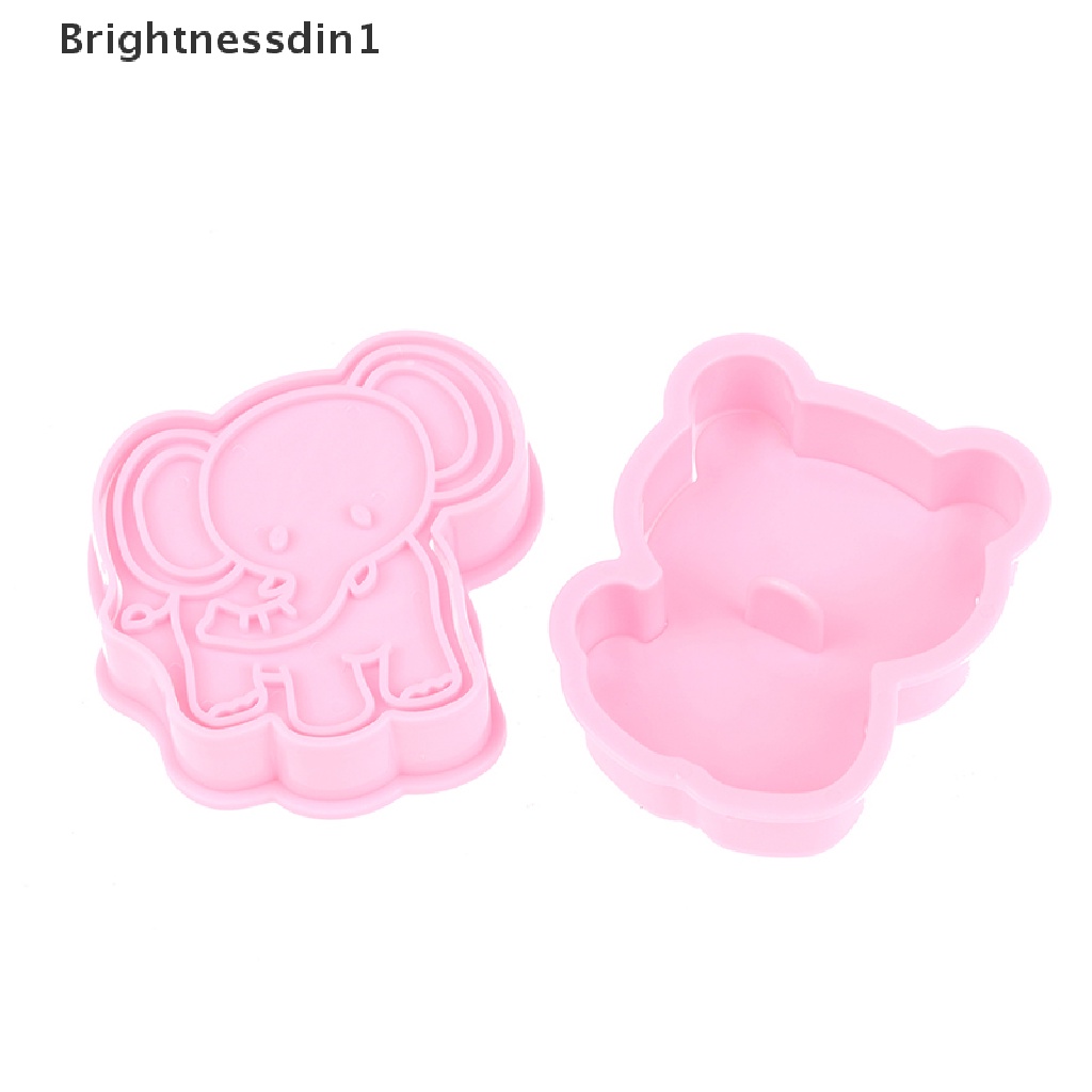 4 Pcs Alat Cetakan Pemotong Biskuit Cookie Bentuk Kartun Dinosaurus 1 In 1 Untuk Baking