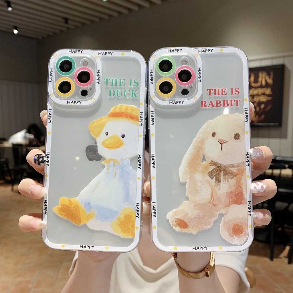 Softcase lens cover ducknrabbit iPhone type 12 13 mini pro promax