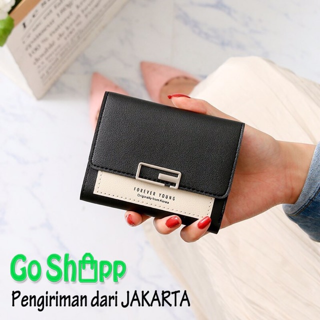 Dompet Forever Young Pendek Import - Dompet Lipat Wanita Terbaru - Dompet Fashion Korea [PD10]