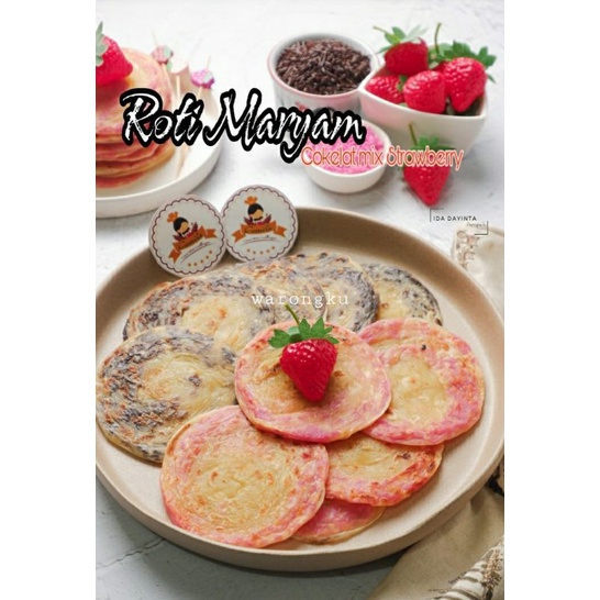 

10PCS ROTI CANAI CANE MARYAM KONDE CAMILA UKURAN SIZE MINI VARIAN RASA COKLAT MIX STRAWBERRY