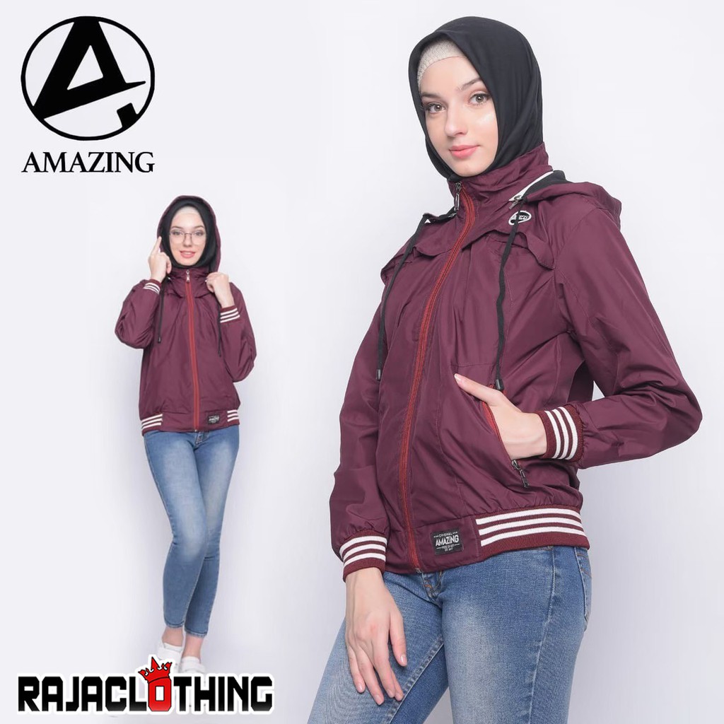 RCL - JAKET SWEATER HODIE SALUR AMAZING WANITA - JAKET HODIE CEWEK M.L.XL