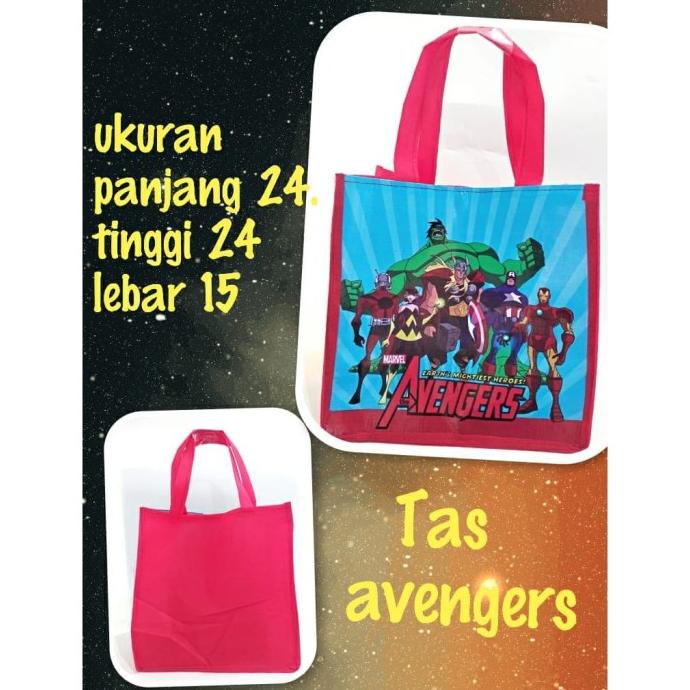

Premium Product!!! 12Pcs Tas Tenteng Avenger / Souvenir Ulang Tahun Goodiebags - Paling Dicari