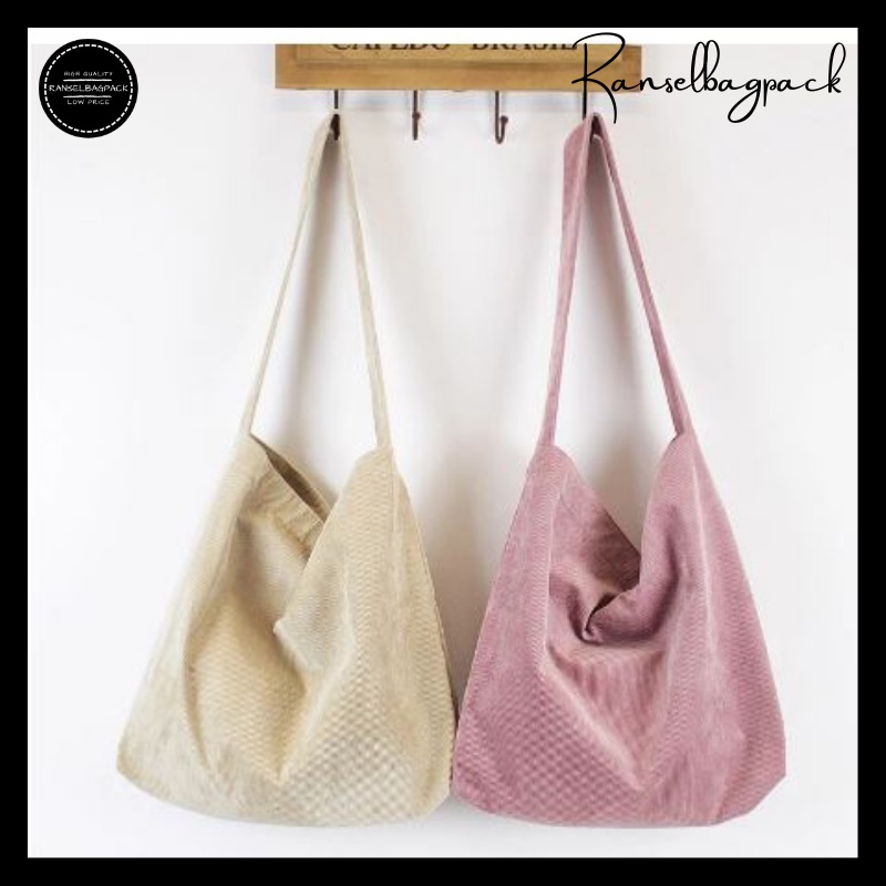 Tas Tote Bag Wanita - Model Terbaru Korea Kekinian Murah Bagus Ringan Multifungsi Stylish Sekolah Kuliah Kerja Traveling Bahu Remaja Dewasa Unisex Simple Elegan Casual Keren Perempuan Cewek