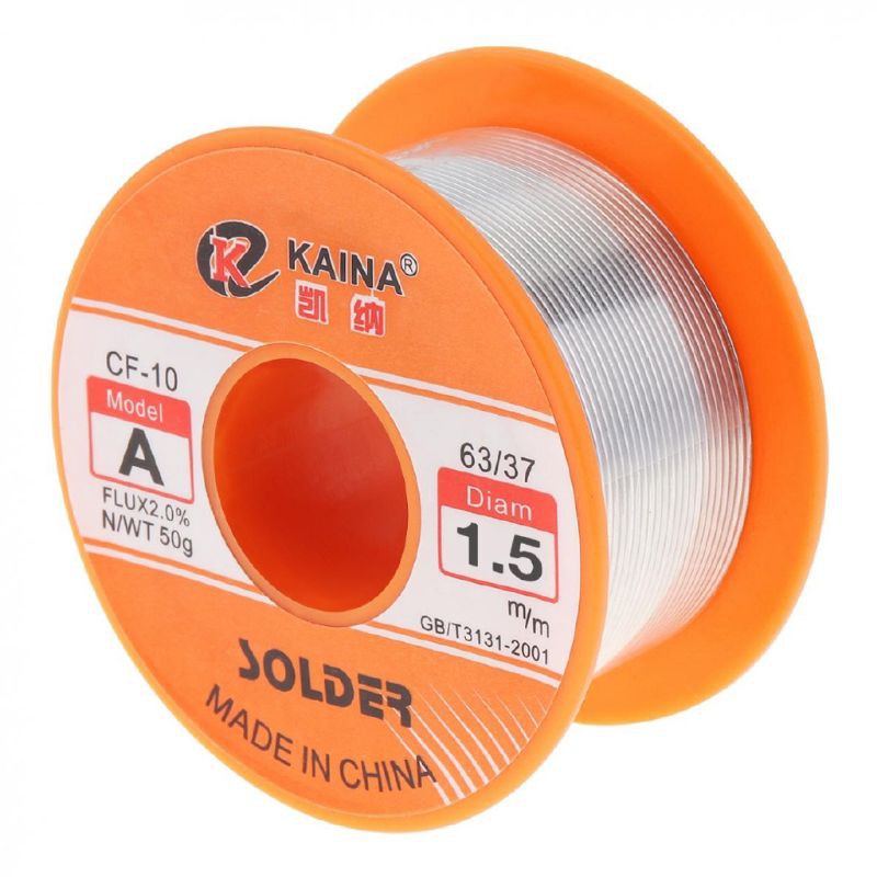 Kawat Timah Solder Rosin Core Flux 2% 50G 63 / 37