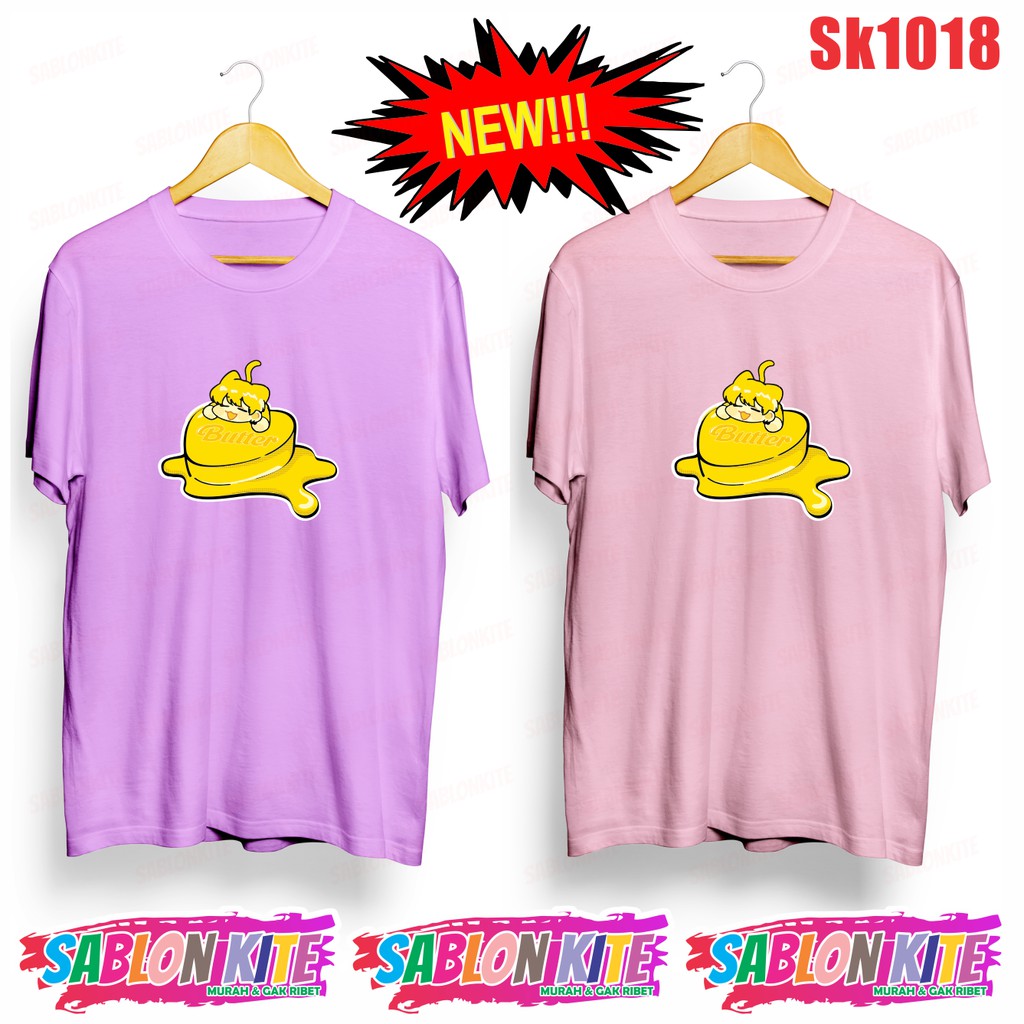 MURAH!!! KAOS KPOP SUGA BUTTER SK1018 ADA 8 WARNA UNISEX COMBED 30S