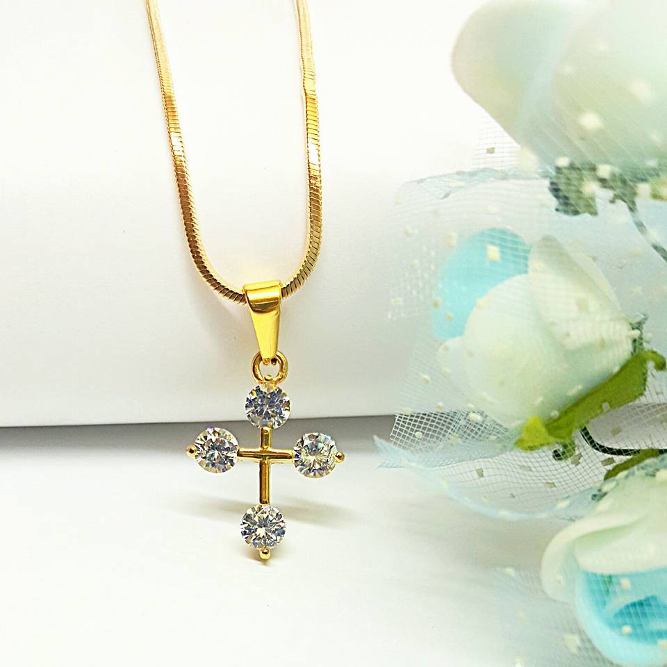 Kalung &amp; Liontin Titanium Salib / Cross Necklace SB4P