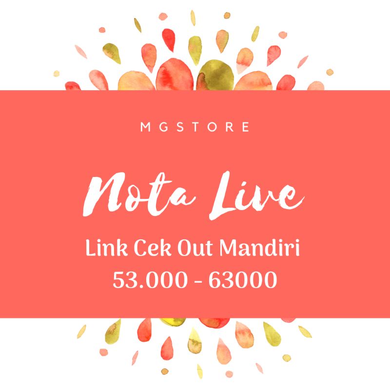 Nota Live &quot;KODE A&quot; (Cek Out Mandiri)