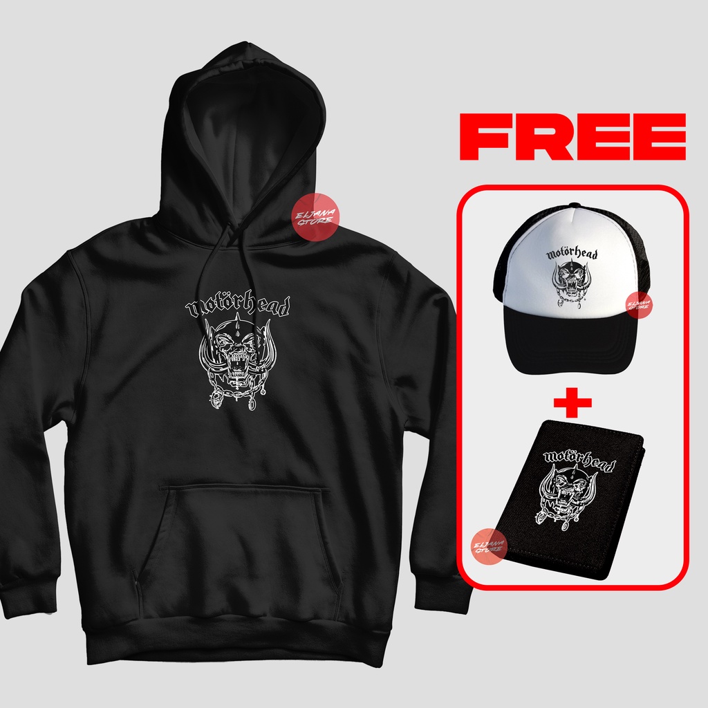 Motorhead Pitbull / Topi Motorhead / Hoodie Motorhead / Dompet Motorhead / Sweater Motorhead / Paket Topi Hoodie Dompet Motorhead / Topi Band / Hoodie Band / Dompet Band