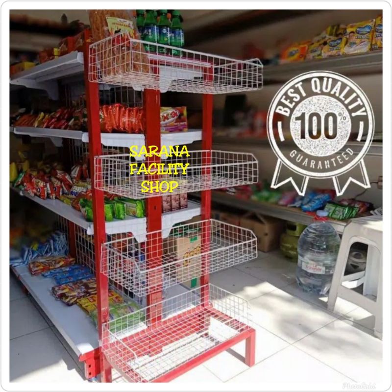 Rak Snack / Rack Chiki Warung Ukuran Lebih Besar Minimalis Murah