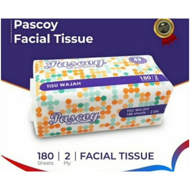 TISSU PASCOY180 SHEET 2 PLY tissu wajah
