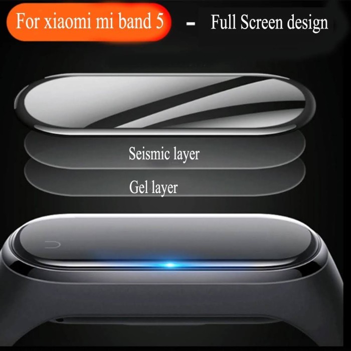 Screen Guard Protector 3D Premium Quality For Xiaomi Mi Band 5 dan Mi Band 6 Anti Gores Layar