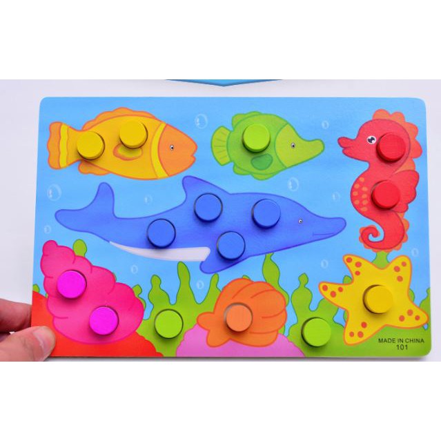 TweedyToys - Puzzle Matching Color / Puzzle Kayu Mencocokkan Warna