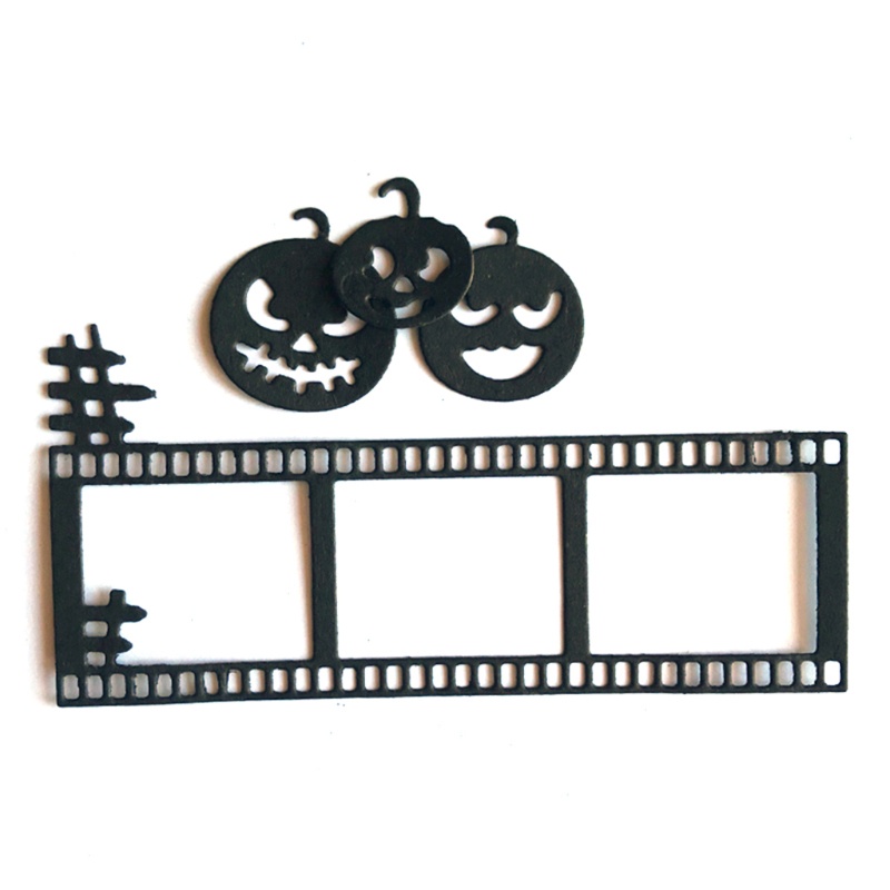 Cetakan Stensil Cutting Dies Motif Labu Halloween Bahan Metal Untuk Scrapbook Craft DIY