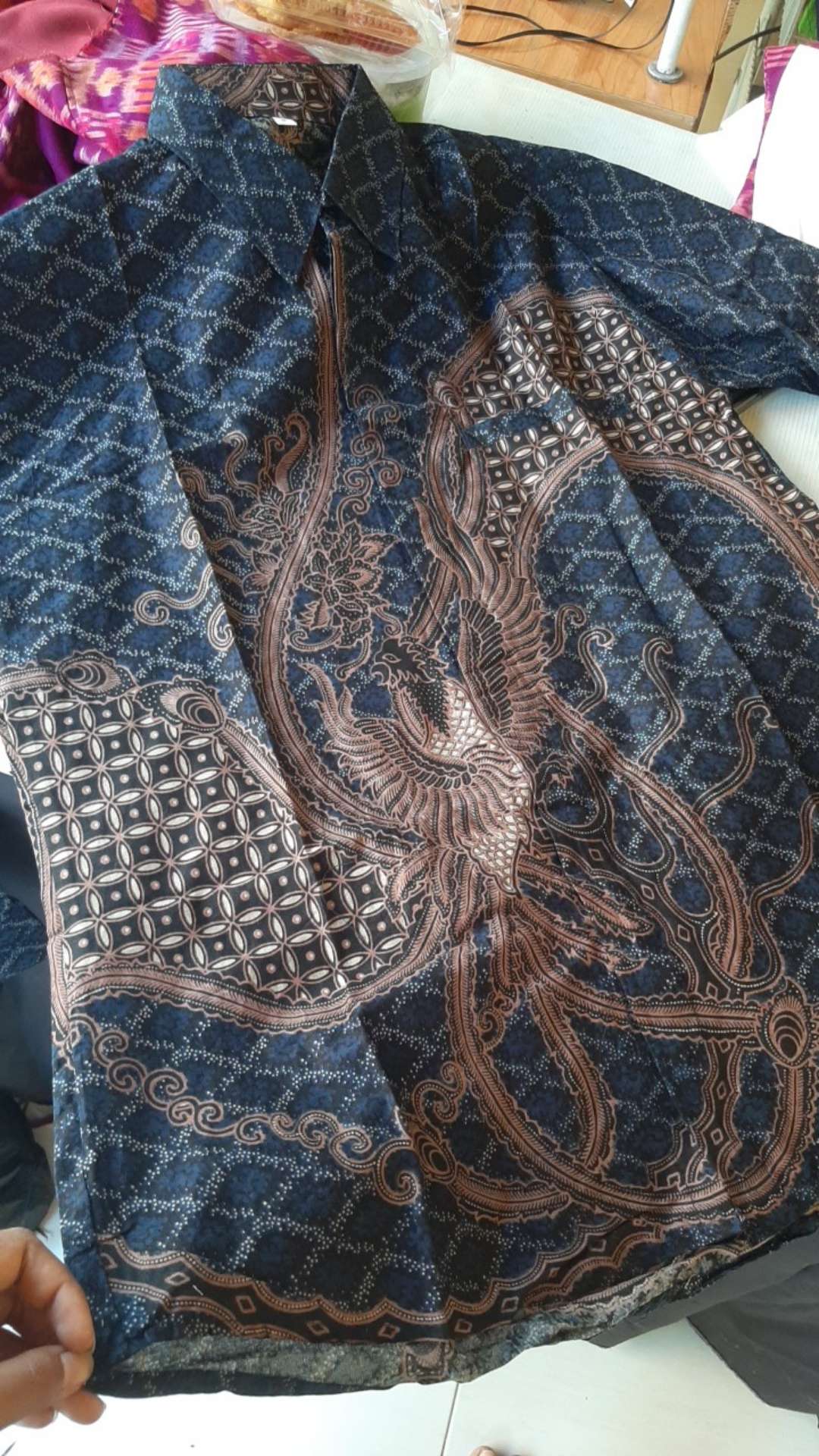 Kemeja Batik Pria Lengan Panjang Size M L Xl Xxl Bswart Batik Hrb026