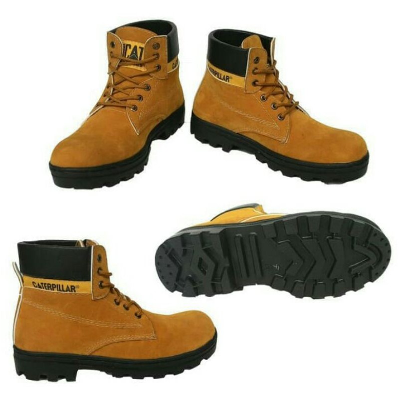 safety  shoes sepatu safety caterpillar boots bromo