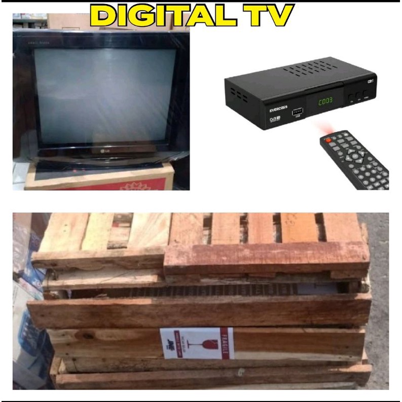 TV TABUNG DIGITAL LG 21 inch pear black