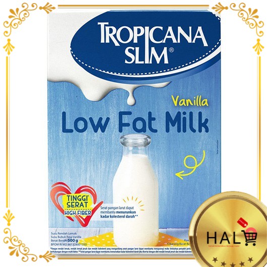 

TROPICANA SLIM LOW FAT MILK VANILLA 500GR 12