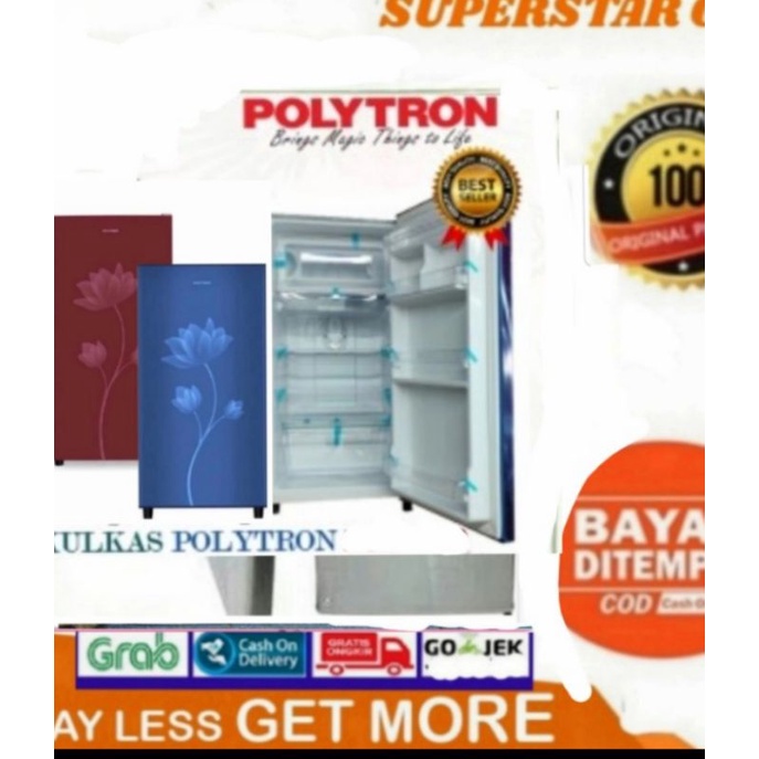 Kulkas Polytron PRB-159 Lemari Es 1Pintu PRB159/PRB 159
