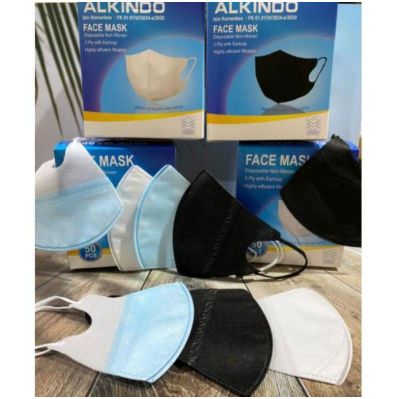 Masker Medis Duckbill 3Ply Isi 10 pcs - Masker Medis Surgical Mask Duckbill Earloop Setara Sensi