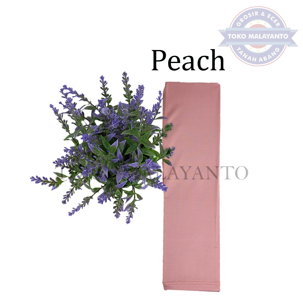 MANSET TANGAN DAN MANSET TANGAN JEMPOL  Pria dan Wanita/Fingerless/Handshock Jempol Polos Bahan KAOS-Peach